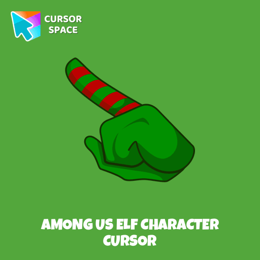 Among Us Elf Character cursor arrow cursor